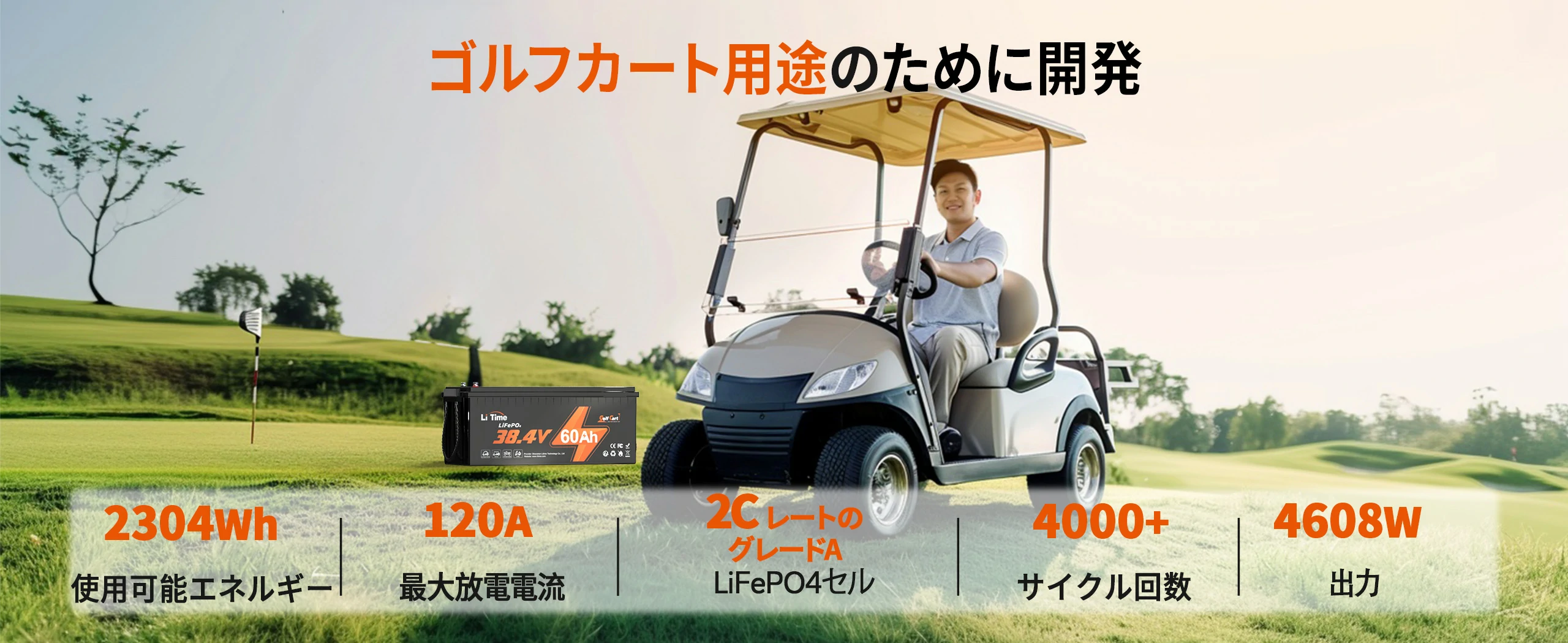LiTime 36V 60Ah リン酸リチウムイオンバッテリー – LiTime-JP
